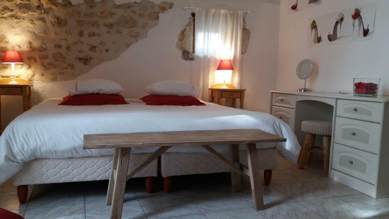 Le Gite Des Chambres De La Grange Cherval Bagian luar foto